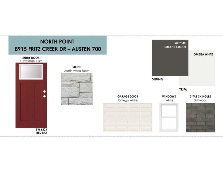 Sample of building materials used in homes in North Point, Temple (Image 11).