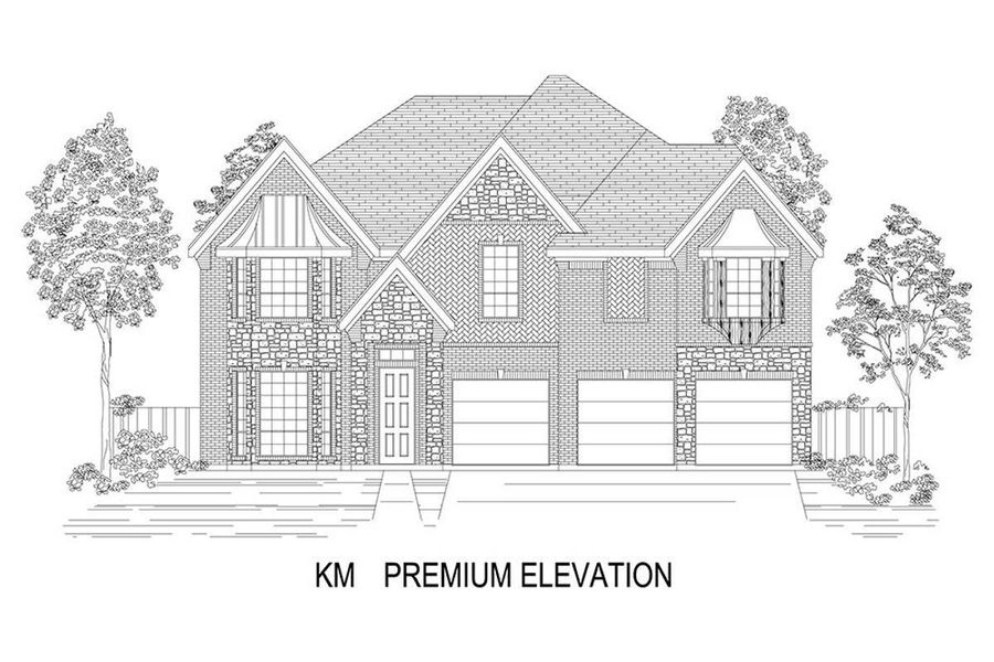 Representative rendering of the exterior for the Boston 2F (w/Media) by First Texas Homes (Image 23).