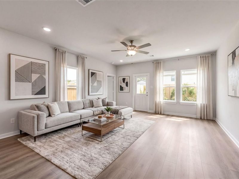 Furnished interior view inside a new home in The Villages at WestPointe, Dayton (Image 19).