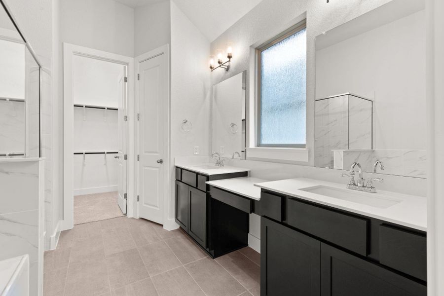 Primary Bath retreat with dual vanities - Representative Photo