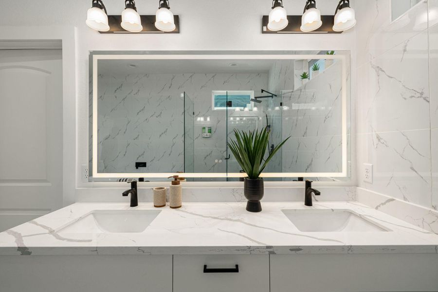 Close-up of interior finishes inside a home in , Houston (Image 21).