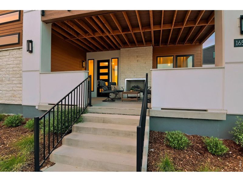 Exterior details and patio area of a home in Baseline, Broomfield (Image 23).