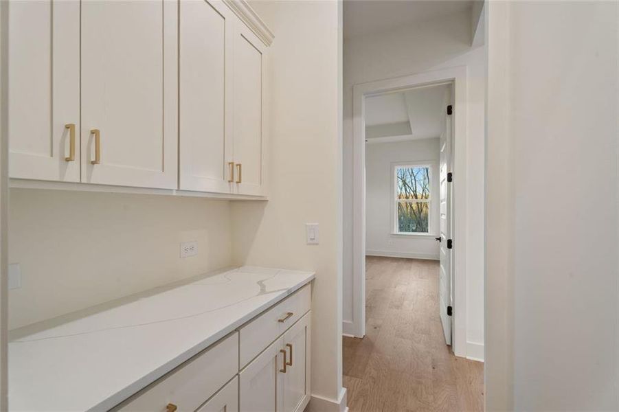 Furnished interior view inside a new home in Long Hollow Landing, Gainesville (Image 9). Furnished interior view inside a new home in Long Hollow Landing, Gainesville (Image 9).
