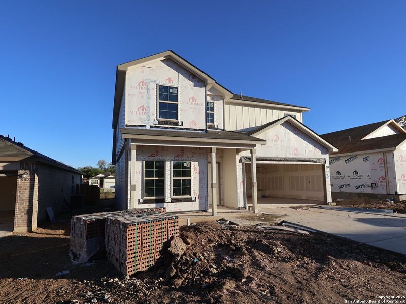 In-progress construction of a new home in Agave, San Antonio, TX (Image 27).