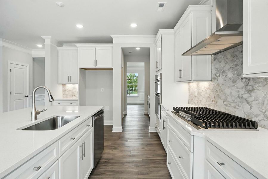 Furnished interior view inside a new home in Hampton Woods, Charlotte (Image 8). Furnished interior view inside a new home in Hampton Woods, Charlotte (Image 8).