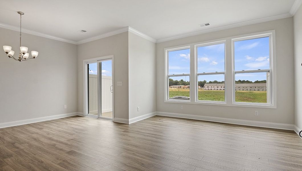 Spacious, unfurnished interior of a new home in Townes at Tap Root Farms, Fletcher (Image 9). Spacious, unfurnished interior of a new home in Townes at Tap Root Farms, Fletcher (Image 9).