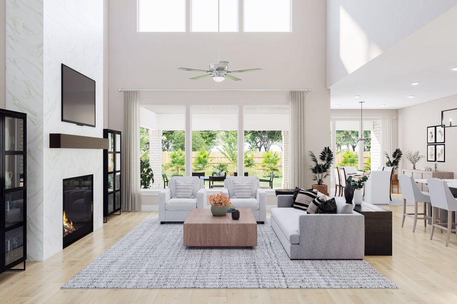 Image 19 representing the Lamesa by Tri Pointe Homes in Harvest Green, Richmond, TX.