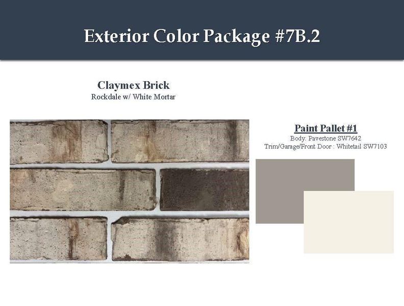 Sample of building materials used in homes in Windrose Green, Angleton (Image 3). Sample of building materials used in homes in Windrose Green, Angleton (Image 3).