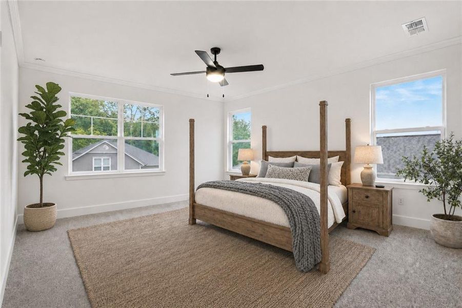 Furnished interior view inside a new home in Thunder Ridge, Dawsonville (Image 14).