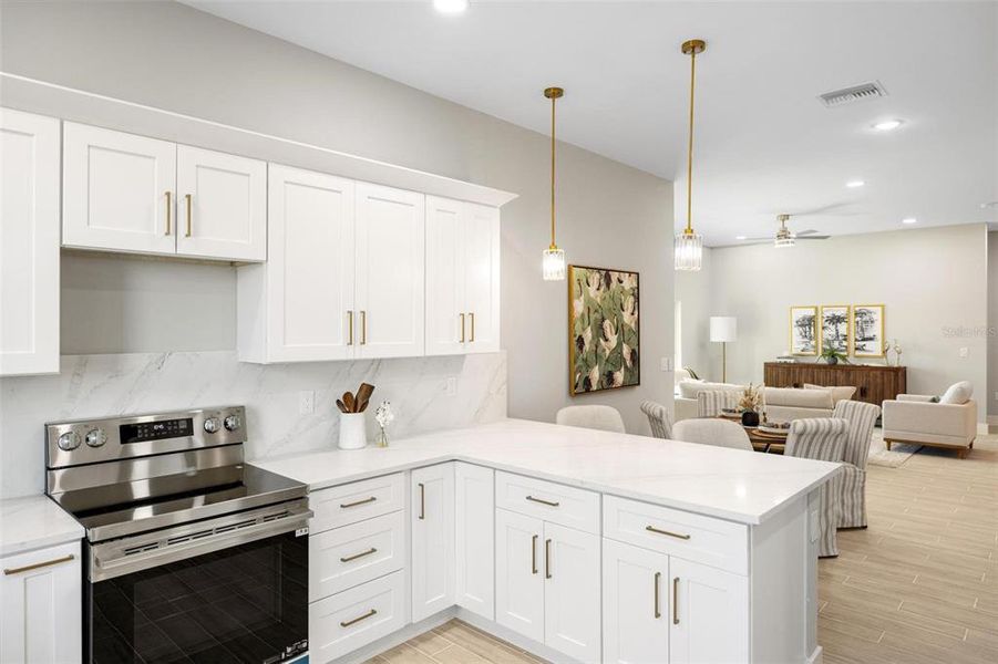 Furnished interior view inside a new home in , Placida (Image 7). Furnished interior view inside a new home in , Placida (Image 7).