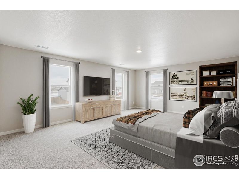 Furnished interior view inside a new home in Silver Peaks, Lochbuie (Image 8).