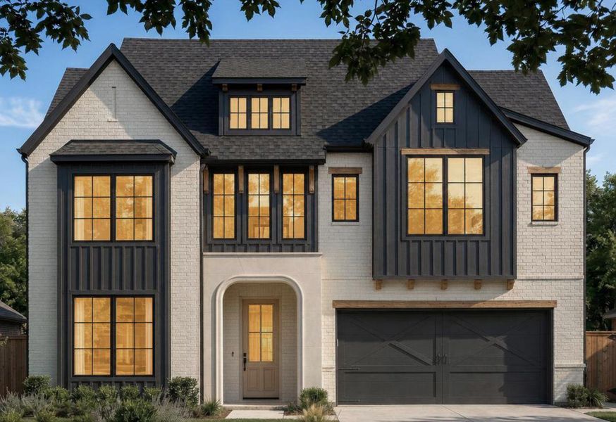 Representative exterior photo of a completed home built from the Grand Heritage by Grand Homes in Grand Oaks, Celina, TX (Image 21).