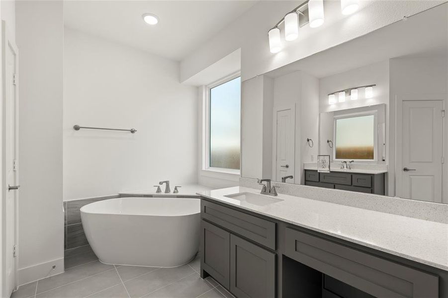 Furnished interior view inside a new home in Valencia on The Lake, Little Elm (Image 11).