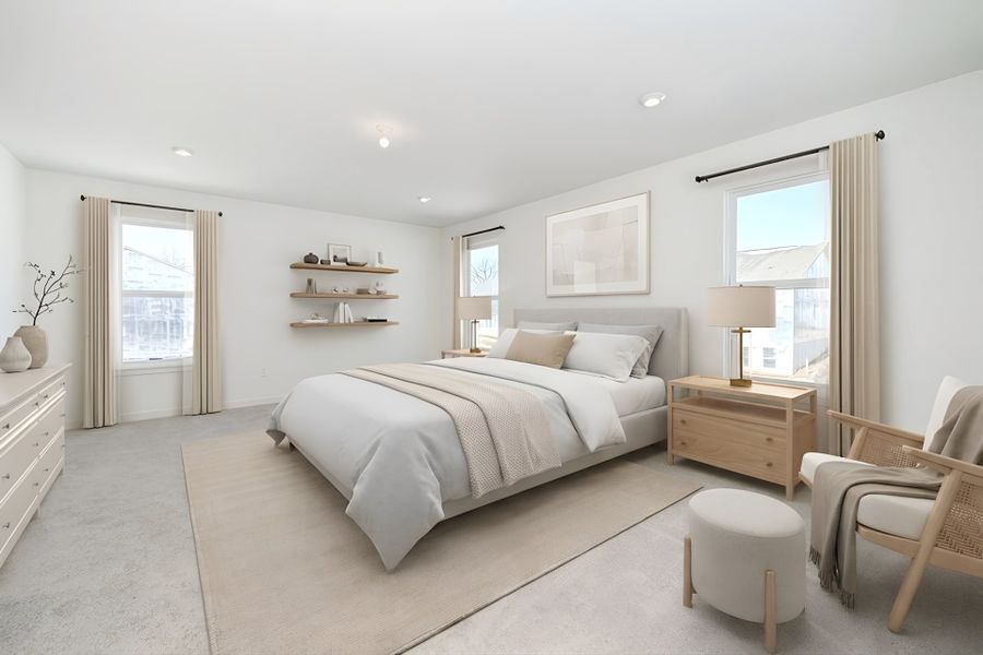 Furnished interior view inside a new home in Three Rivers, Rome (Image 21).