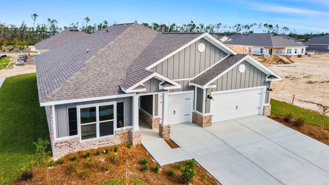 Representative exterior photo of a completed home built from the The Camden by D.R. Horton in Liberty, Panama City, FL (Image 2).