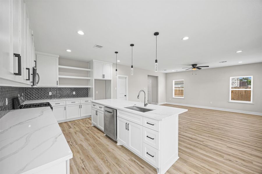 Furnished interior view inside a new home in , Houston (Image 9).