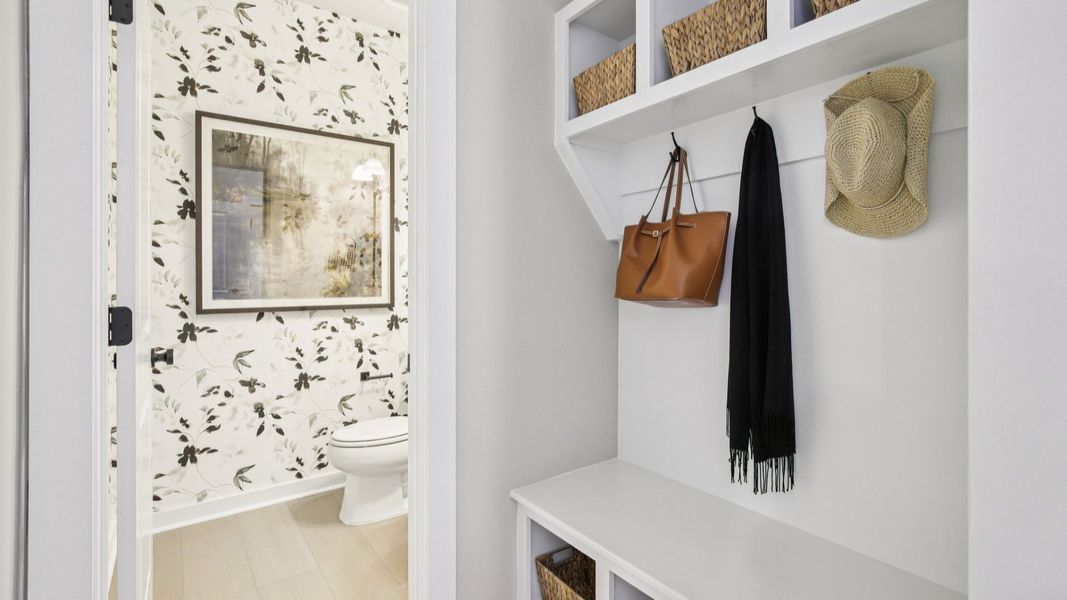 Spacious Drop Zone with access to Powder Room
