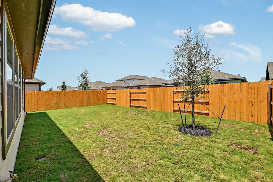 Exterior details and patio area of a home in Prairie Winds, Hutto (Image 21). Exterior details and patio area of a home in Prairie Winds, Hutto (Image 21).
