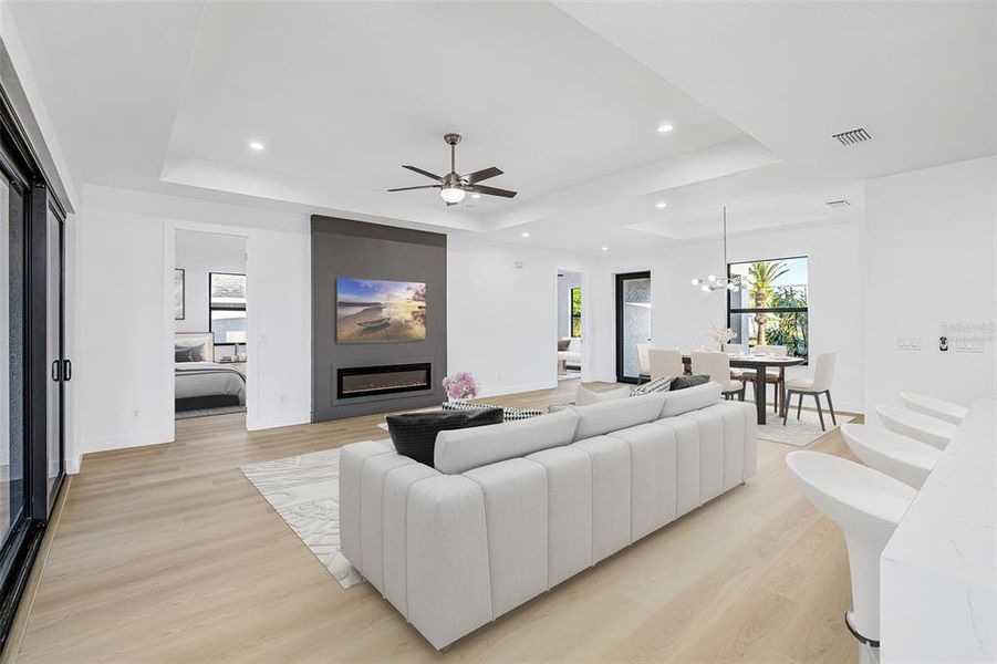 Furnished interior view inside a new home in , Rotonda West (Image 9).