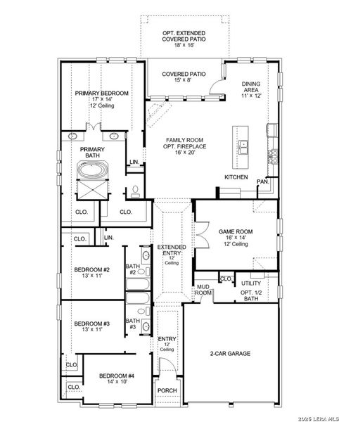 2D floor plan layout of this home in Johnson Ranch, Bulverde, TX (Image 2). 2D floor plan layout of this home in Johnson Ranch, Bulverde, TX (Image 2).