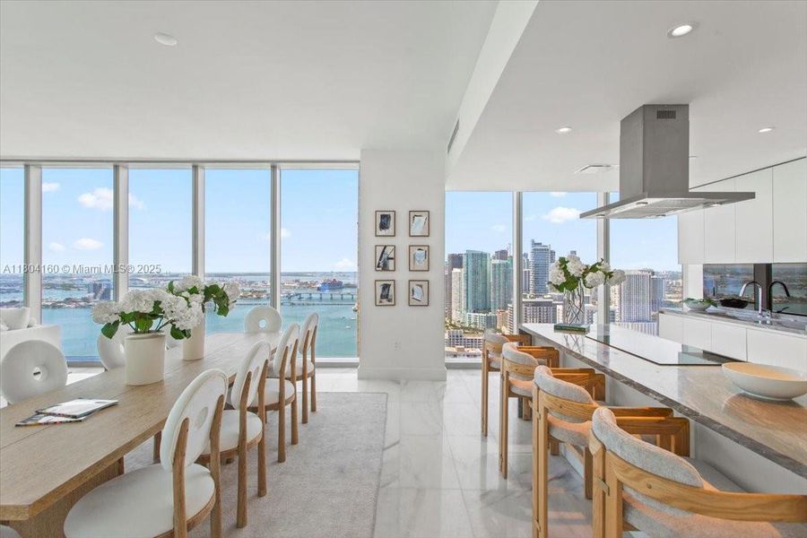 Furnished interior view inside a new home in , Miami (Image 34).