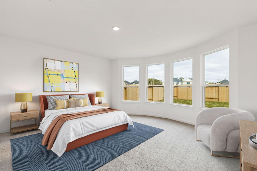 Furnished interior view inside a new home in Ellerden, Tomball (Image 9).