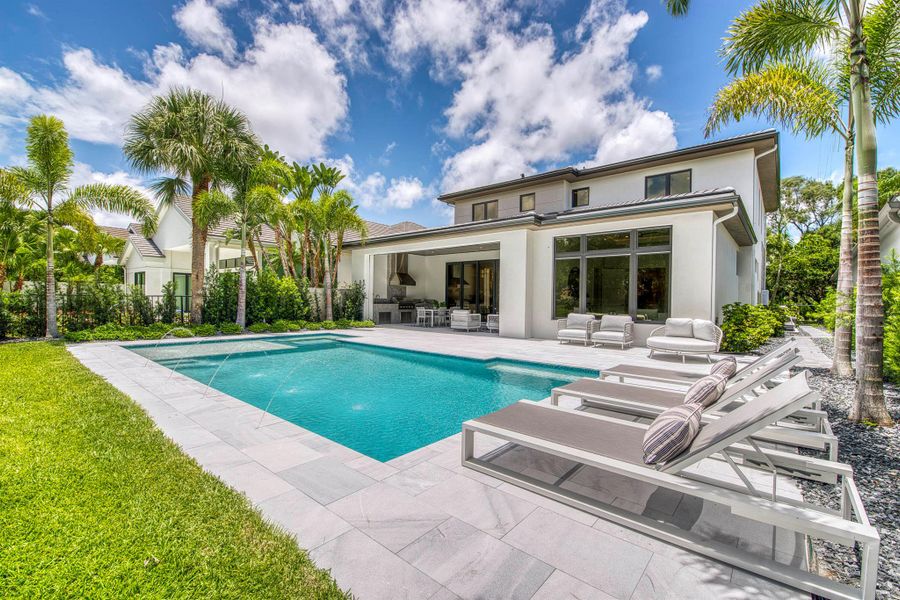 Front exterior of a new home in , Palm Beach Gardens, FL, highlighting curb appeal (Image 28).