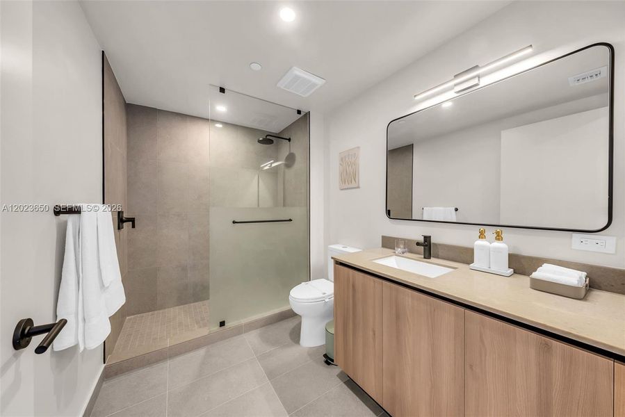 Furnished interior view inside a new home in , Miami (Image 26).