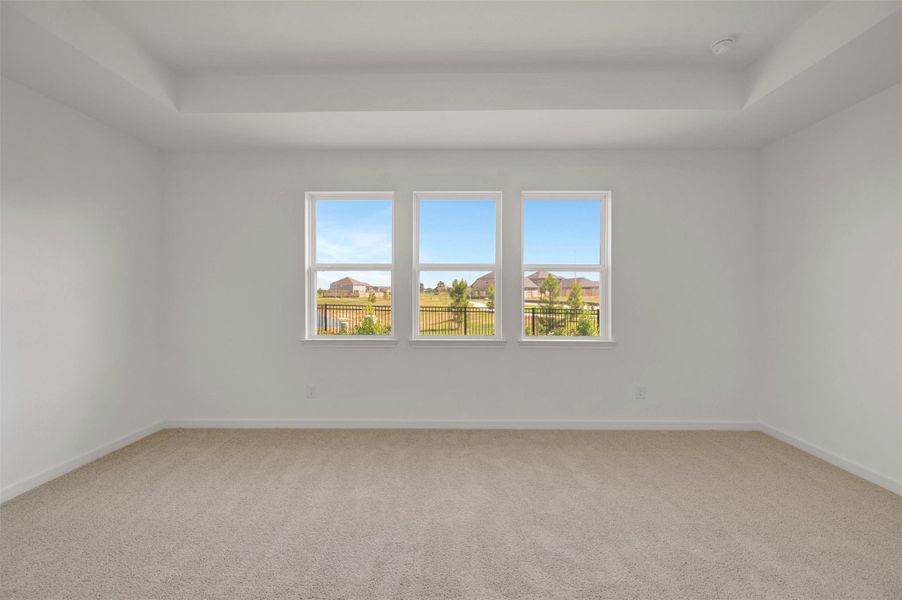 Spacious primary suite