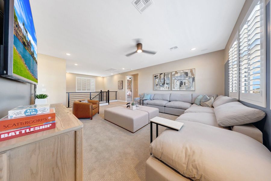 Representative furnished interior of a home built from the Mahogany by Mattamy Homes in Landmarke, Queen Creek (Image 38).