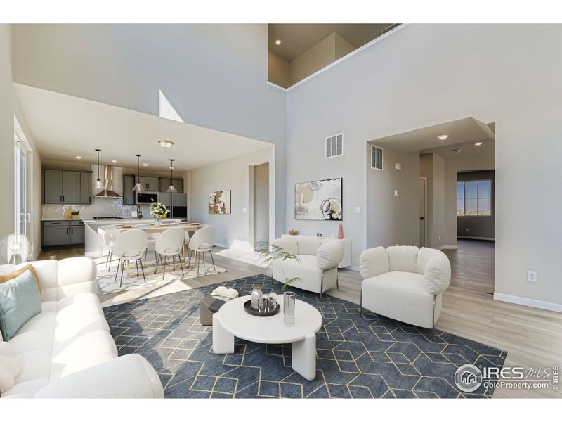 Functional open floor plan