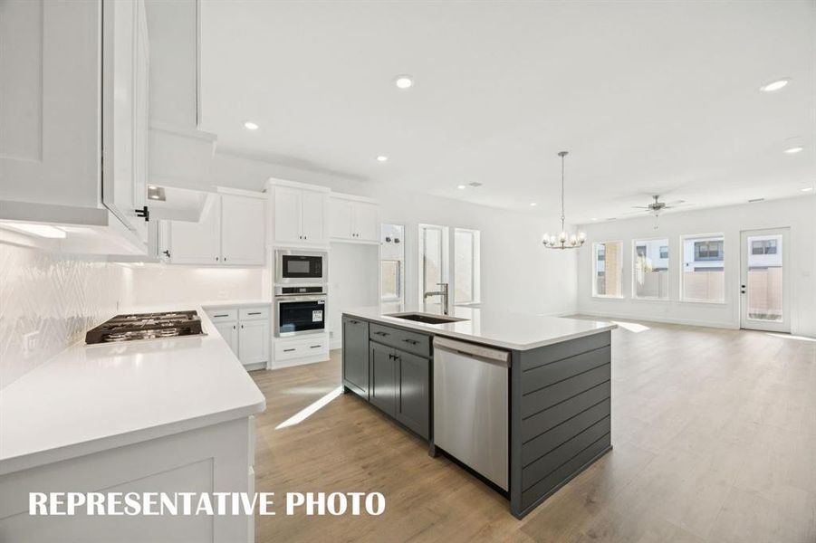 No shortage of space or style in this chef's dream kitchen.  REPRESENTATIVE PHOTO