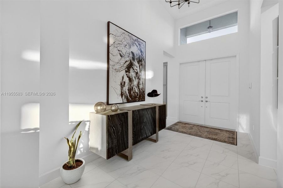 Furnished interior view inside a new home in , Port St. Lucie (Image 19).