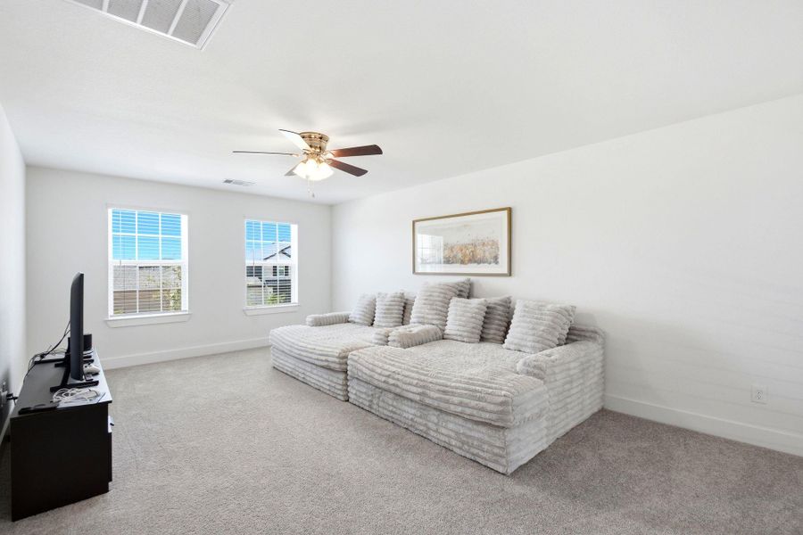 Furnished interior view inside a new home in Massey Oaks, Pearland (Image 30).