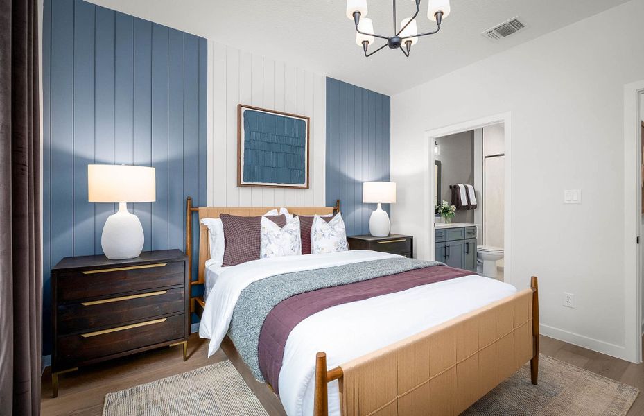 Representative furnished interior of a home built from the Prestige by Del Webb in Del Webb Austin at Lost Pines, Bastrop (Image 45).