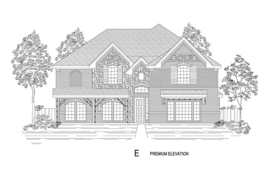 Representative rendering of the exterior for the Brentmoore FS by First Texas Homes (Image 8).