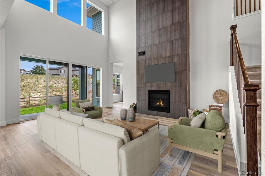 Furnished interior view inside a new home in Cloverleaf – Mountainview Collection, Monument (Image 8). Furnished interior view inside a new home in Cloverleaf – Mountainview Collection, Monument (Image 8).