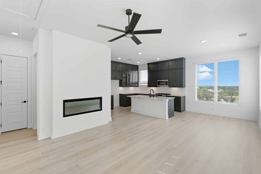 Furnished interior view inside a new home in Prominence, San Antonio (Image 6).