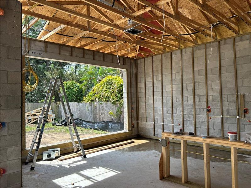In-progress construction of a new home in College Park, Orlando, FL (Image 10).