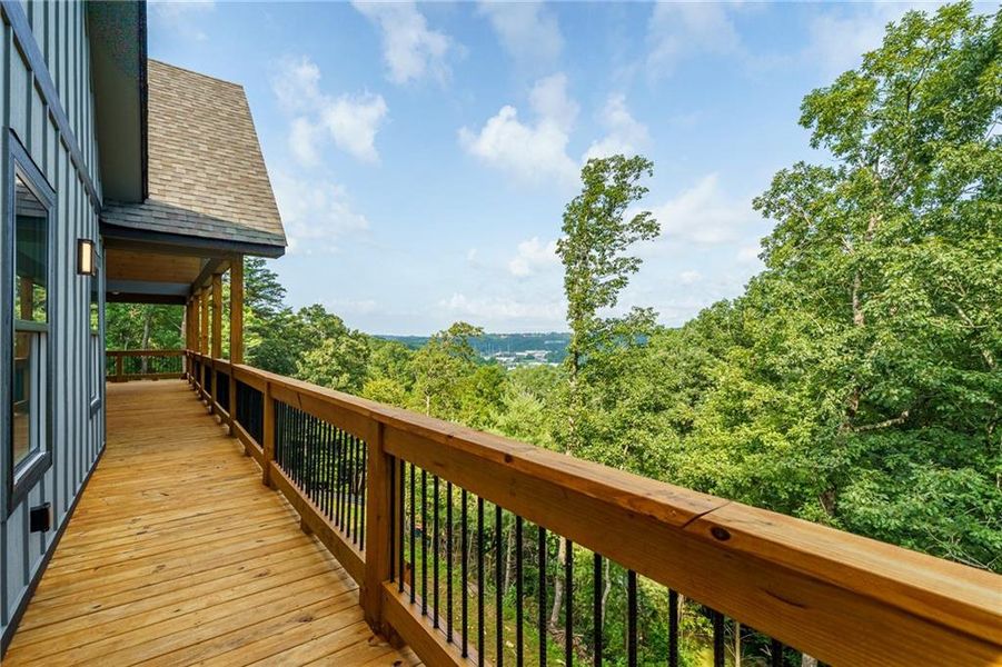 Exterior details and patio area of a home in , Ellijay (Image 11).