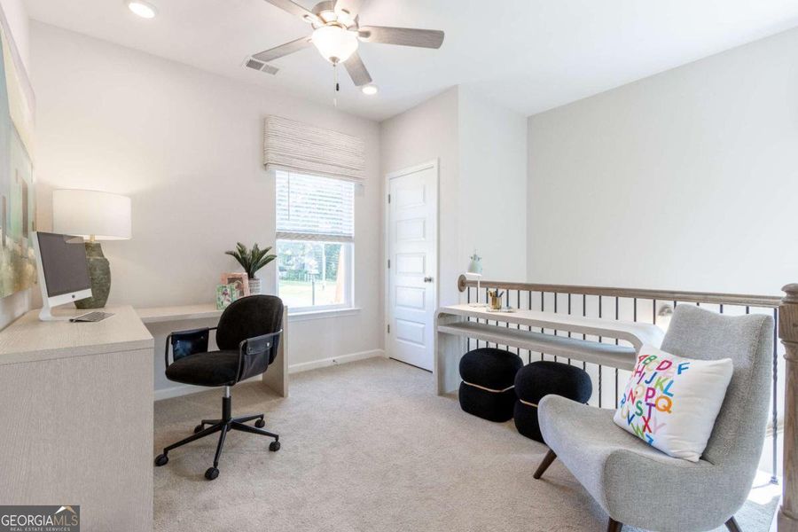 Furnished interior view inside a new home in Bryson Farms, Byron (Image 23).