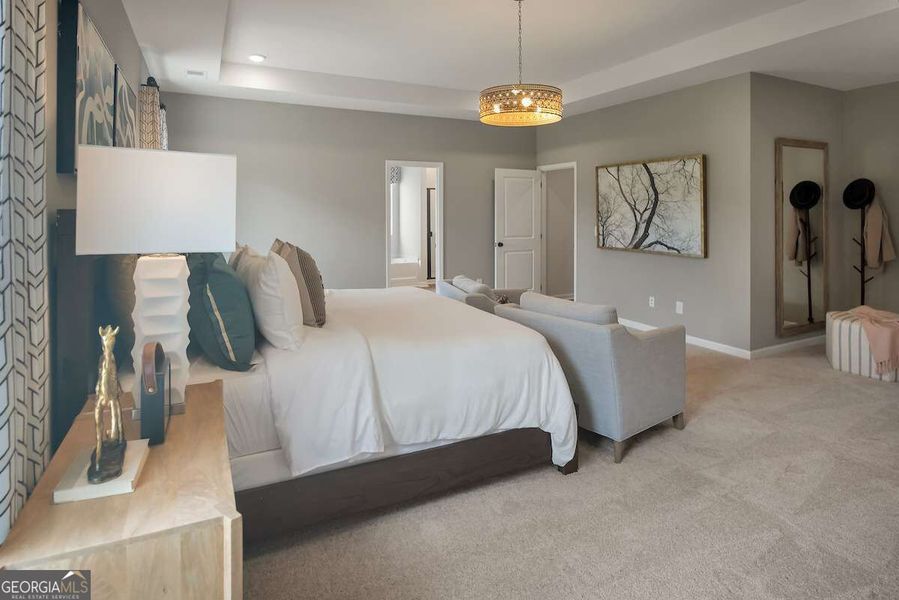 Furnished interior view inside a new home in Bryson Farms, Byron (Image 23).