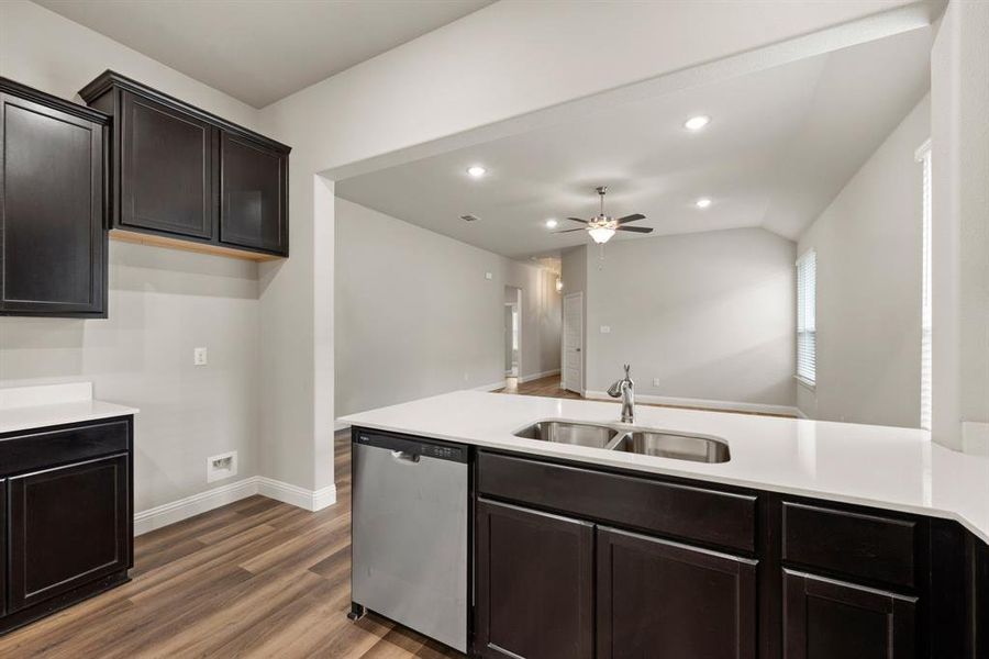 Water line to Fridge, Stainless Dishwasher, Disposal