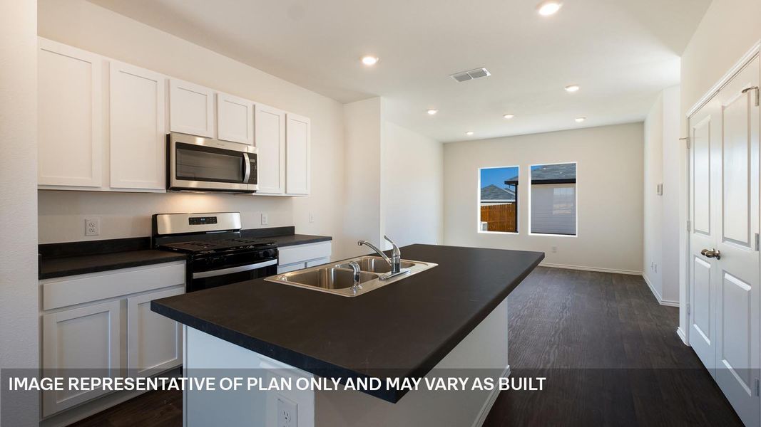 Furnished interior view inside a new home in Valverde, Bastrop (Image 3).