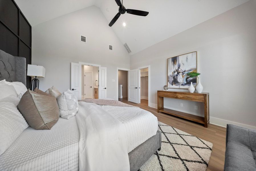 Furnished interior view inside a new home in Skyline Homes at Lou Ellen, Houston (Image 10).