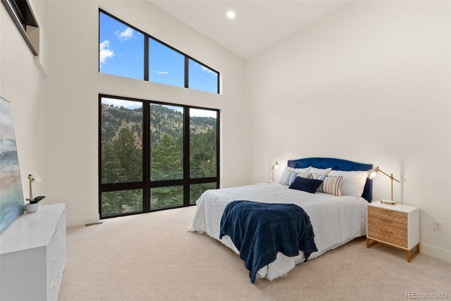 Primary bed with views for days!