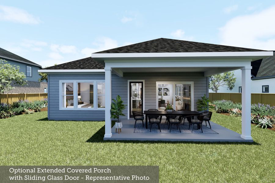Representative exterior details of a home built from the The Mirren by David Weekley Homes in Lanier Landing - Retreat Collection, Gainesville (Image 4).