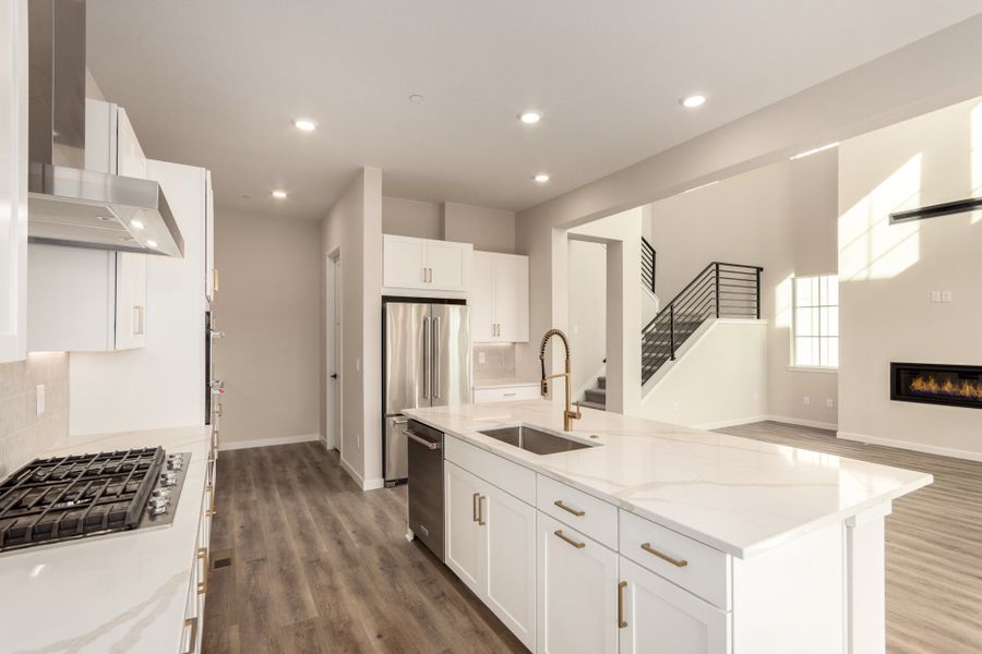 Furnished interior view inside a new home in Westerly, Erie (Image 13). Furnished interior view inside a new home in Westerly, Erie (Image 13).