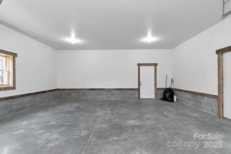 Attached Two Car Garage