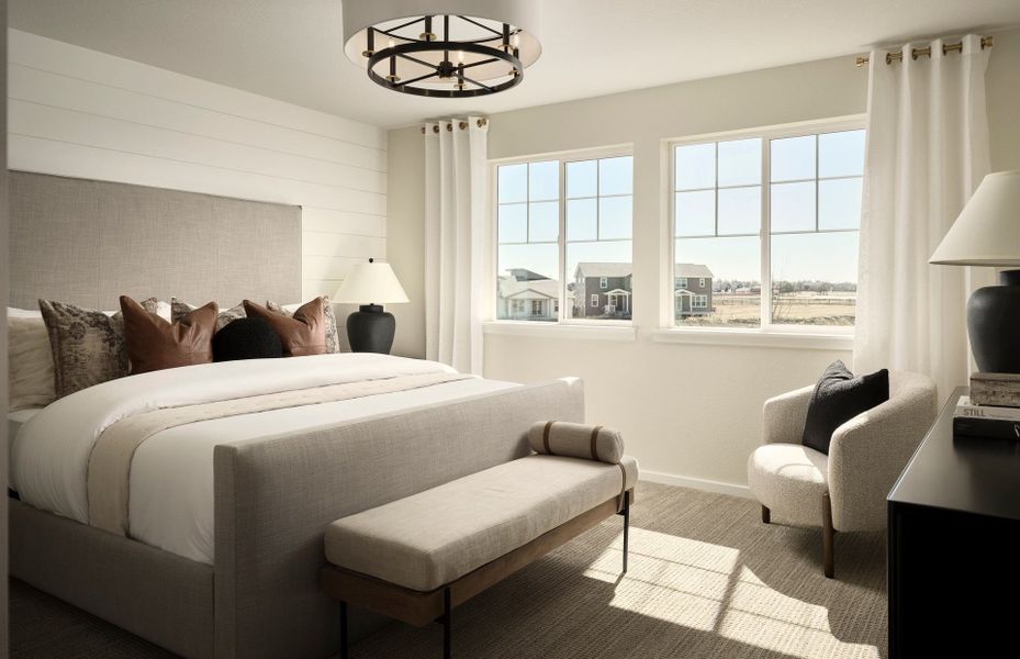 Representative furnished interior of a home built from the Loyola by Pulte Homes in Cordovan, Longmont (Image 5).